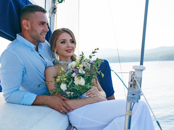 yachting kroatien segelyacht brautpaar hochzeit