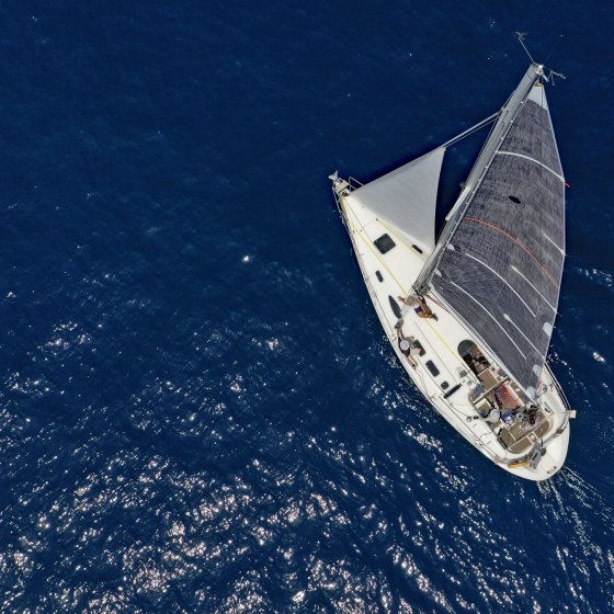 yachting kroatien segelyacht vogelperspektive